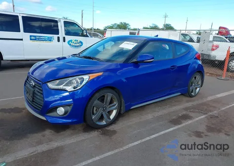 2015 Hyundai Veloster Turbo z USA, uszkodzony, nr VIN KMHTC6AEXFU224598
